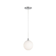 Bolla 6" Pendant in Opal Glass