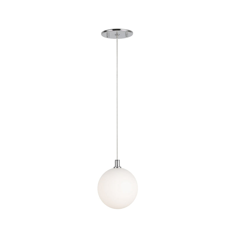 Bolla 6" Pendant in Opal Glass