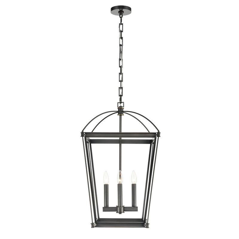 Manor 17" 4-Light Pendant in Urban Bronze
