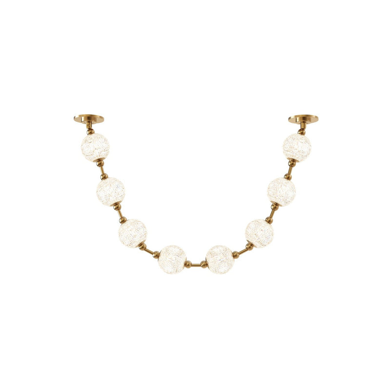 Marni 5-ft LED Pendant in Natural Brass (Remote Driver)