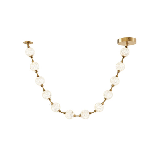 Marni 7-ft LED Pendant in Natural Brass