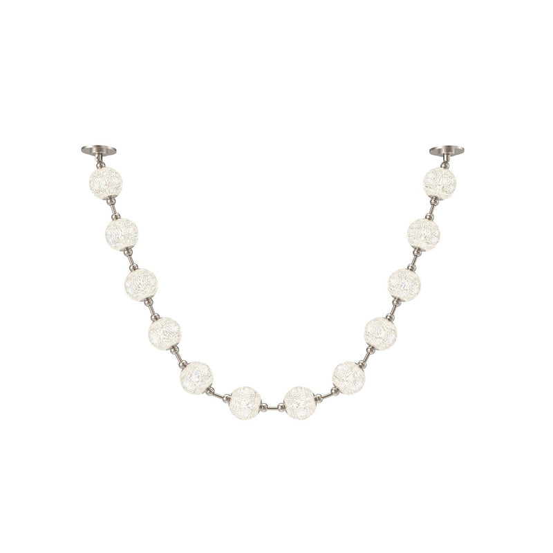Marni 7-ft LED Pendant in Polished Nickel (Remote Driver)