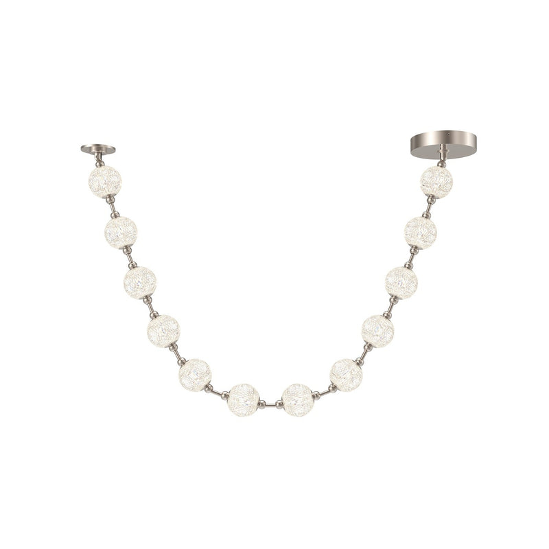 Marni 7-ft LED Pendant in Polished Nickel