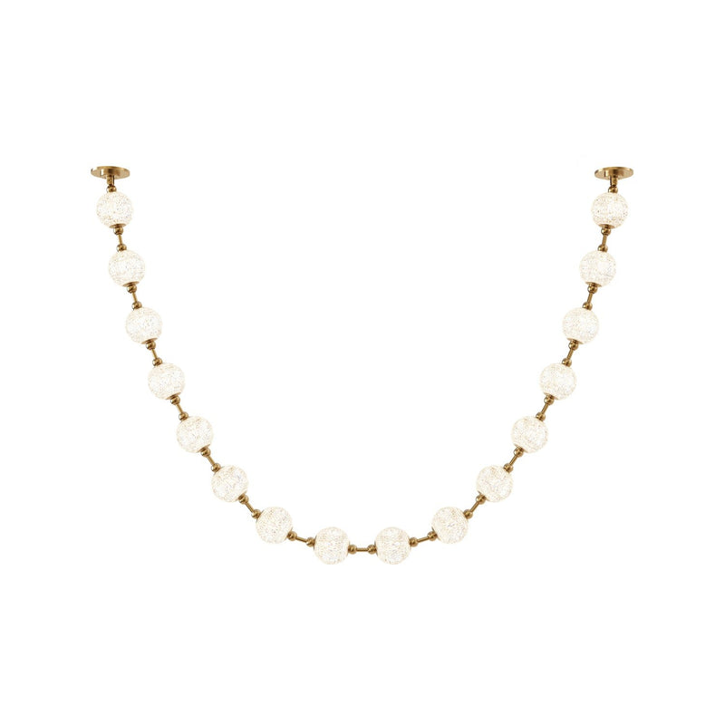 Marni 9.5-ft LED Pendant in Natural Brass (Remote Driver)