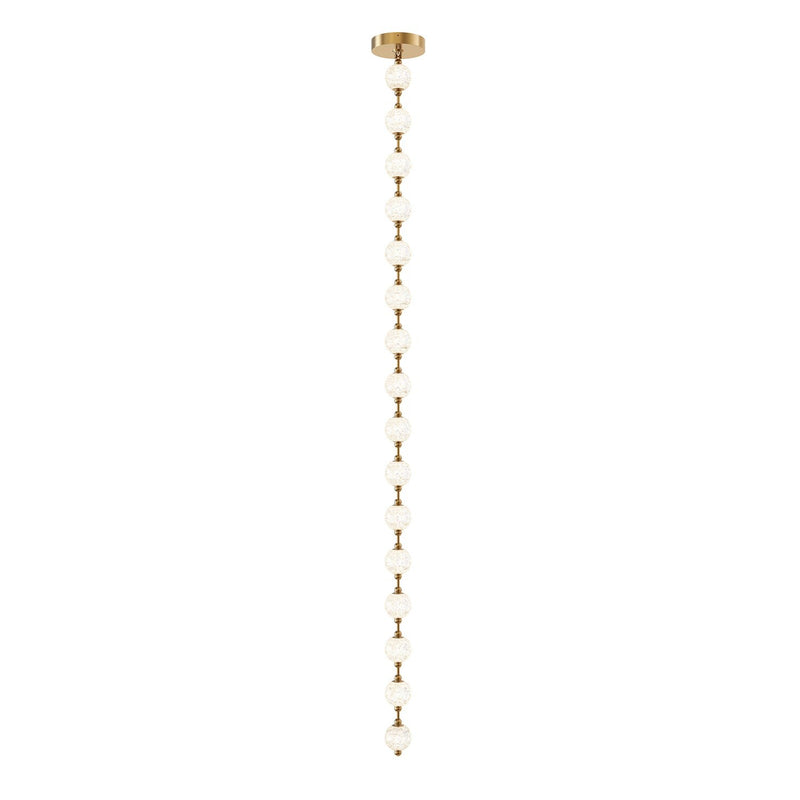 Marni 9.5-ft LED Pendant in Natural Brass (Remote Driver)