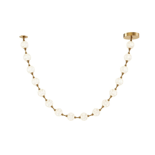 Marni 9.5-ft LED Pendant in Natural Brass
