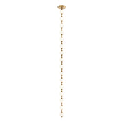 Marni 9.5-ft LED Pendant in Natural Brass