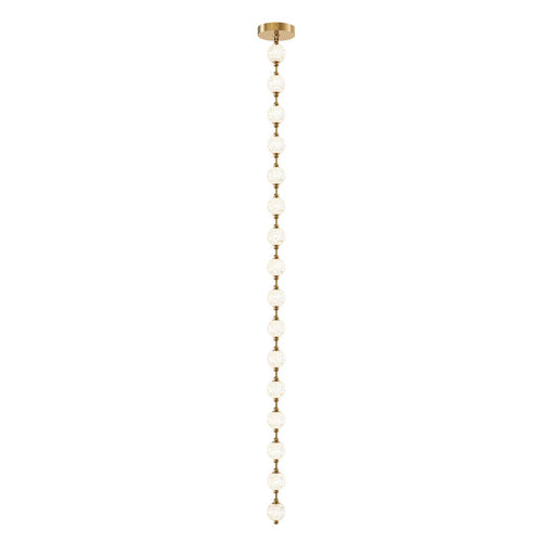 Marni 9.5-ft LED Pendant in Natural Brass