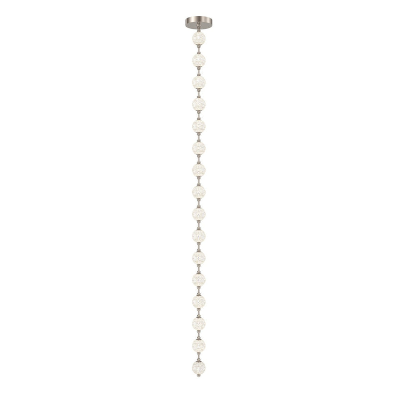 Marni 9.5-ft LED Pendant in Polished Nickel (Remote Driver)