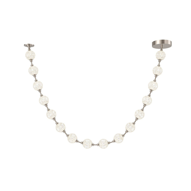 Marni 9.5-ft LED Pendant in Polished Nickel