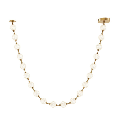Marni 12-ft LED Pendant in Natural Brass