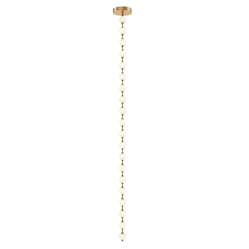 Marni 12-ft LED Pendant in Natural Brass
