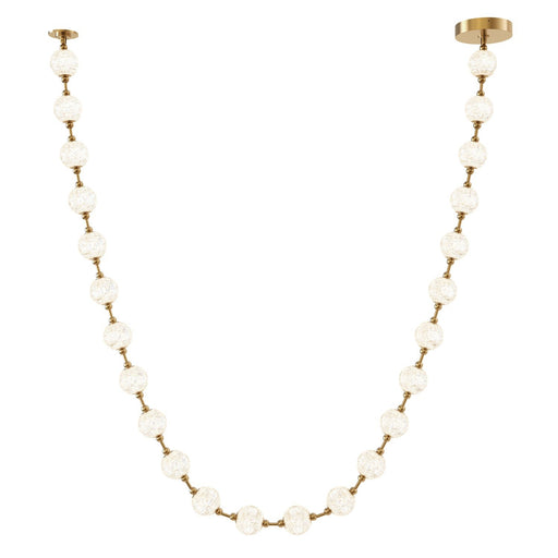 Marni 14-ft LED Pendant in Natural Brass