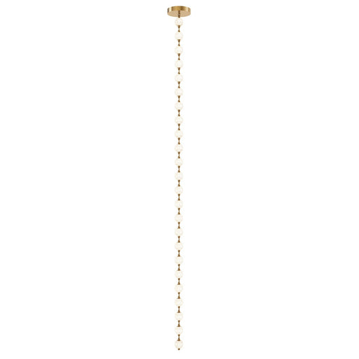 Marni 14-ft LED Pendant in Natural Brass
