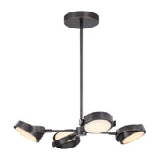 Blanco 28" LED Chandelier in Urban Bronze/Alabaster