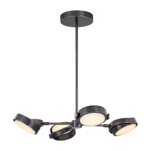 Blanco 28" LED Chandelier in Urban Bronze/Alabaster