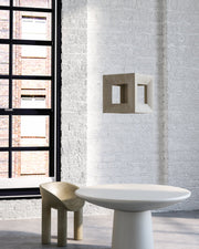 Morina 12" Open Cube Pendant in White Oak