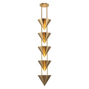 Versus 48" 5-Light Pendant in Patina Brass