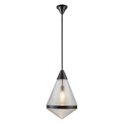 Willard 22" Pendant in Urban Bronze/Prismatic Glass