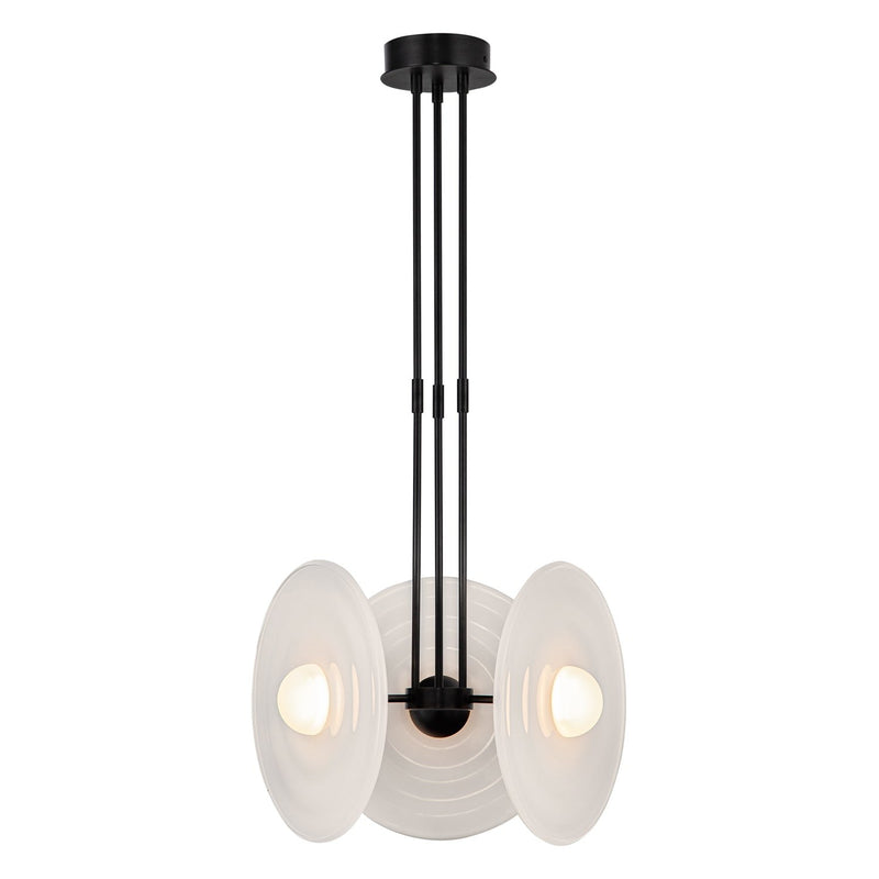 Harbour 18" Pendant in Urban Bronze/Glossy Opal