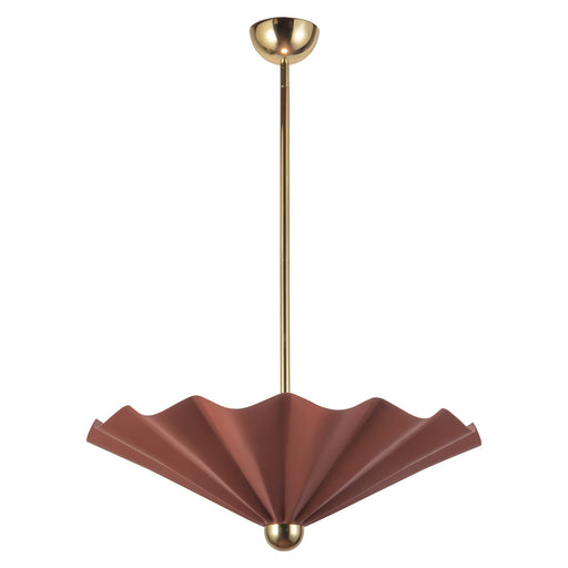 Furrow 25" Pendant in Burgundy