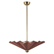 Furrow 25" Pendant in Burgundy