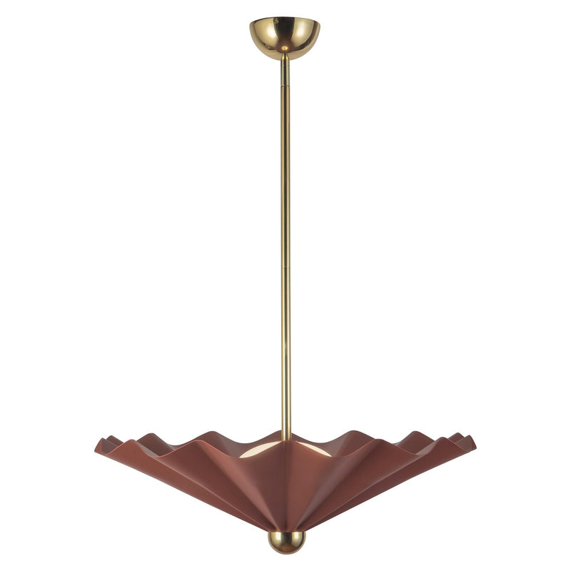 Furrow 25" Pendant in Burgundy