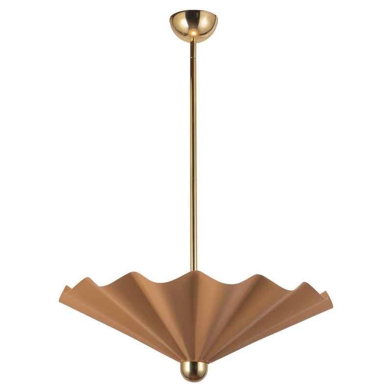 Furrow 25" Pendant in Peach