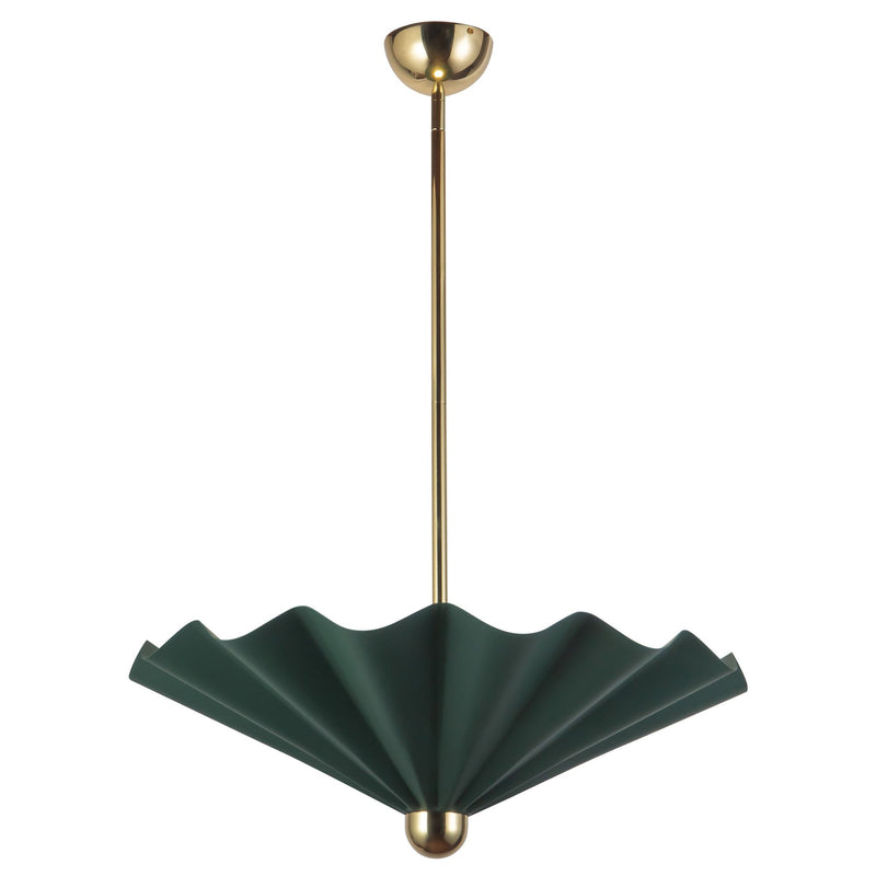 Furrow 25" Pendant in Pine Green