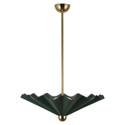 Furrow 25" Pendant in Pine Green