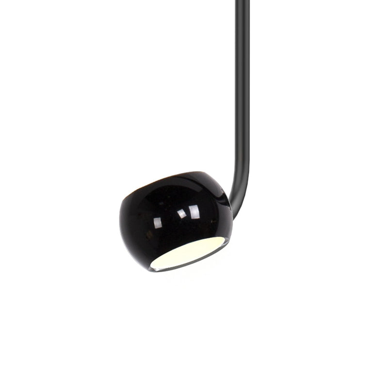 Flux 9" Pendant in Glossy Black