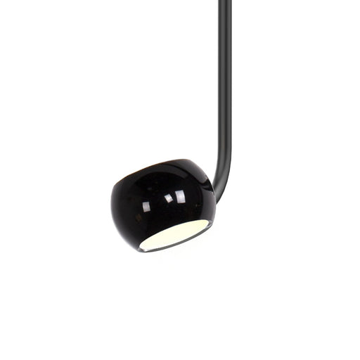 Flux 9" Pendant in Glossy Black