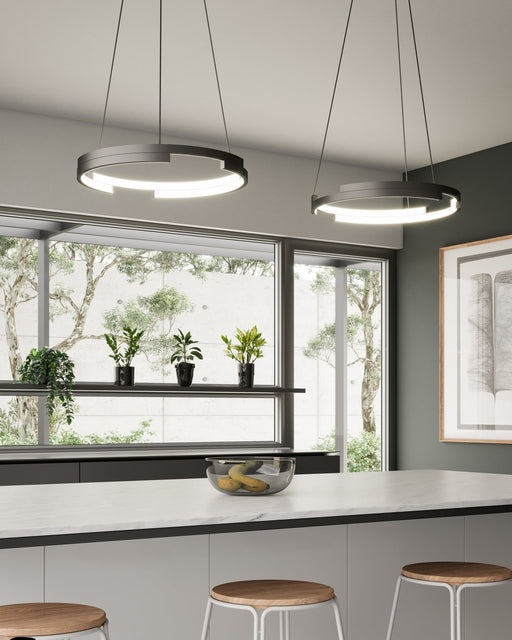 Anello Minor 19" Pendant in Black