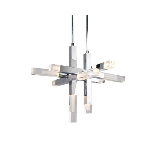 Martelo 30" Chandelier in Chrome