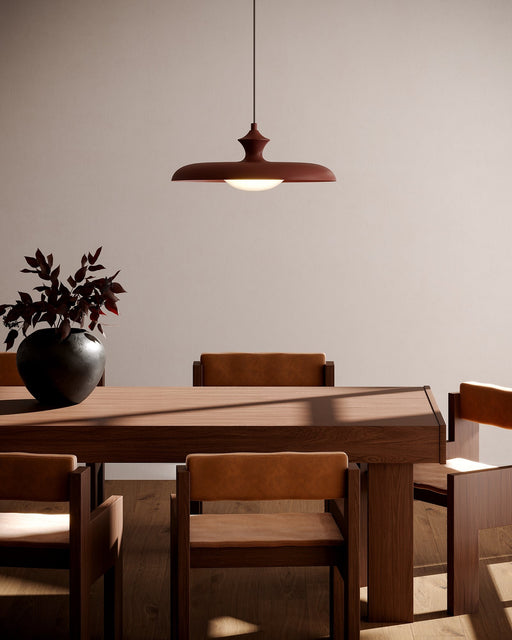 Minori 15" Pendant in Burgundy