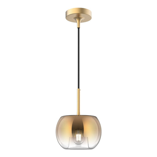 Samar 8" Pendant in Brushed Gold/Copper