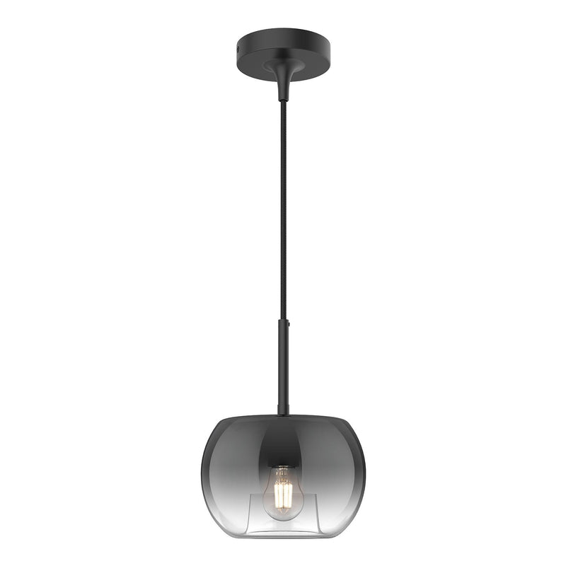 Samar 8" Pendant in Black/Smoked