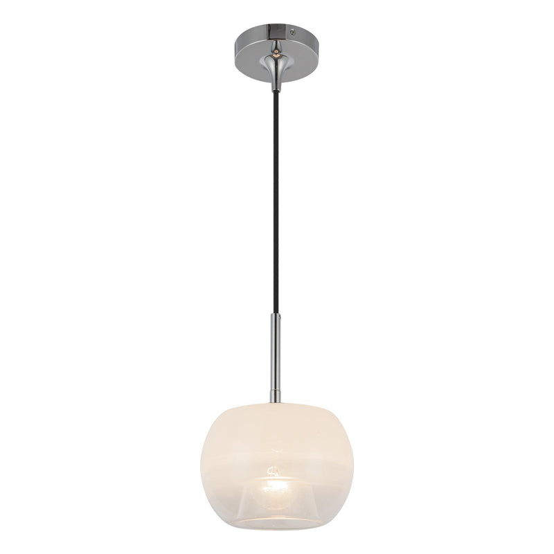 Samar 8" Pendant in Black/Smoked