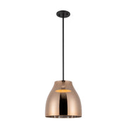 Trinity 12" Pendant in Black/Copper