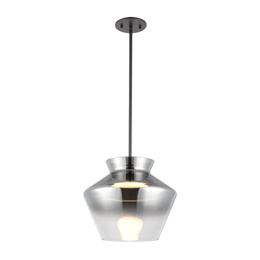 Trinity 13" Pendant in Black/Smoked