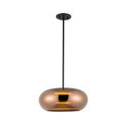 Trinity 14" Pendant in Black/Copper