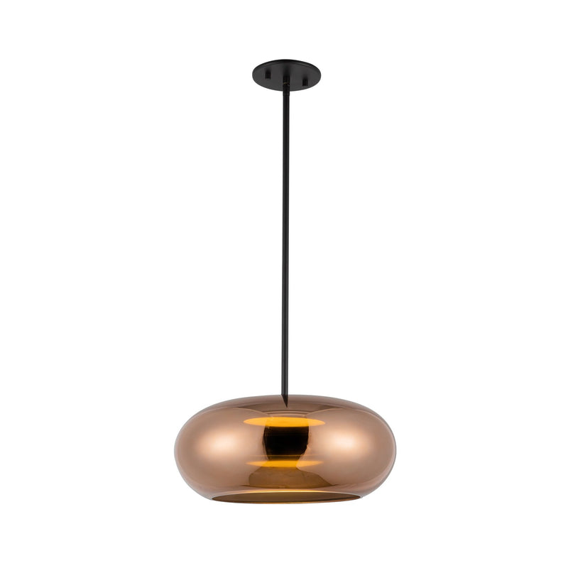 Trinity 14" Pendant in Black/Copper