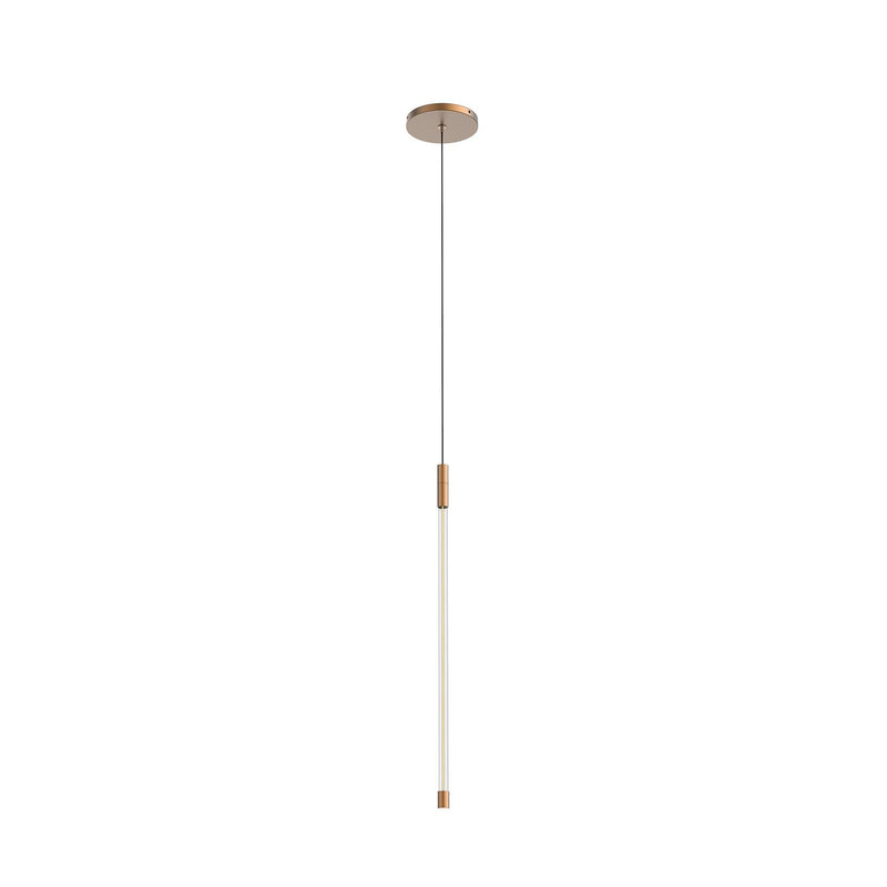Motif 21" Pendant in Brushed Gold