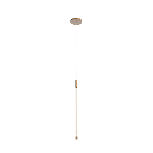 Motif 21" Pendant in Brushed Gold