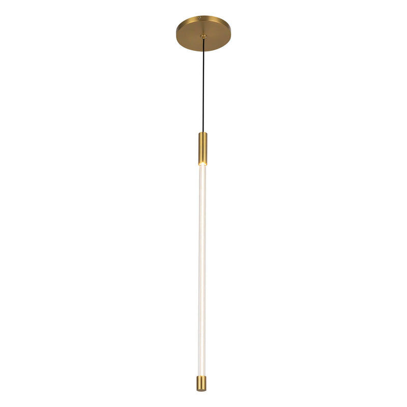 Motif 21" Pendant in Brushed Gold