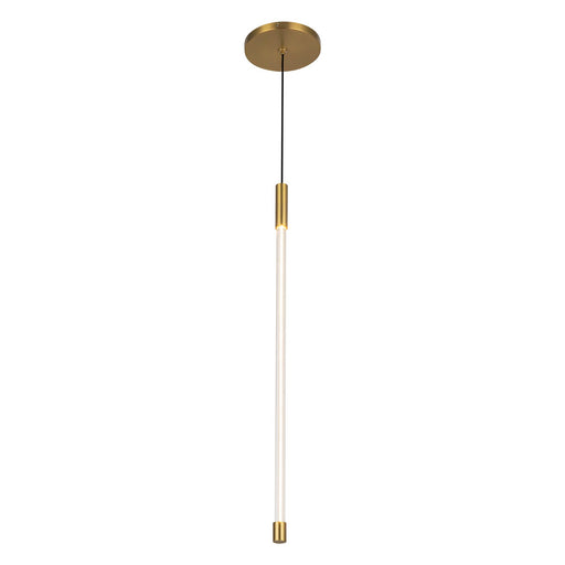 Motif 21" Pendant in Brushed Gold
