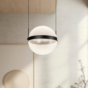 Pisces 12" Pendant in Brushed Gold/Light Guide