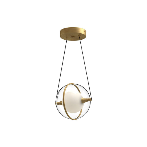 Aries 8" Pendant in Brushed Gold