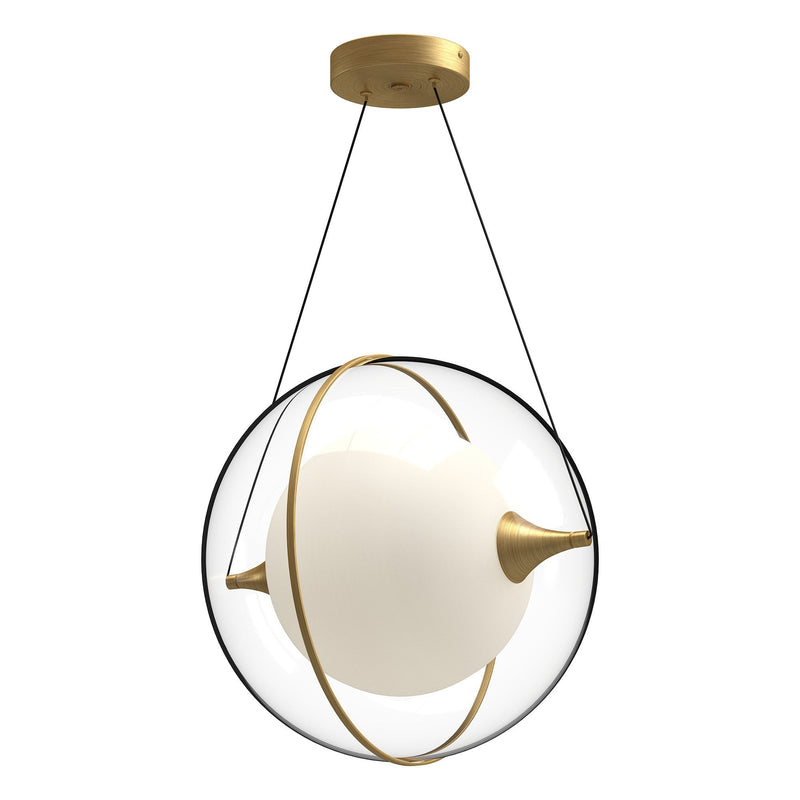 Aries 16" Pendant in Brushed Gold