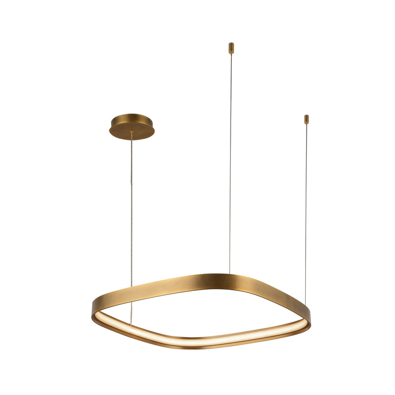 Yukon 19" Pendant in Vintage Brass